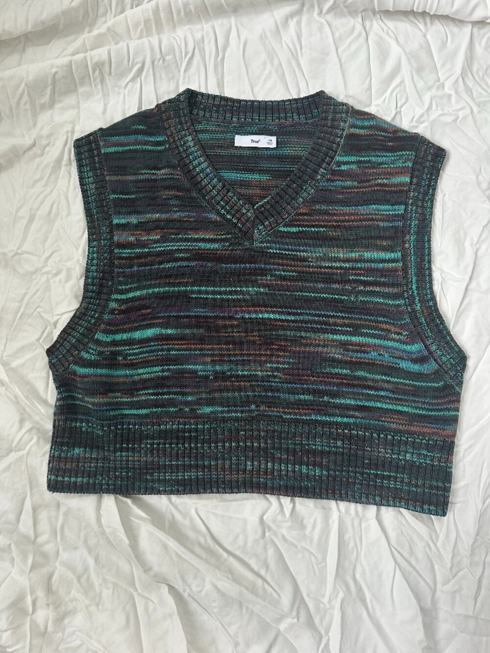 TNA cropped sweater vest